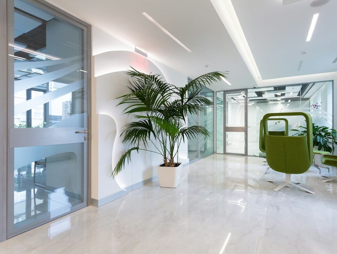 Modern clinical research facility interior